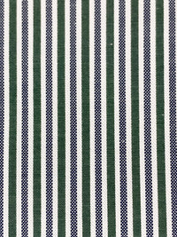 Deep Jungle Green/Dark Navy/White 100% Cotton Vertical Stripe Weave Shirting 58W