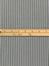 Deep Jungle Green/Dark Navy/White 100% Cotton Vertical Stripe Weave Shirting 58W