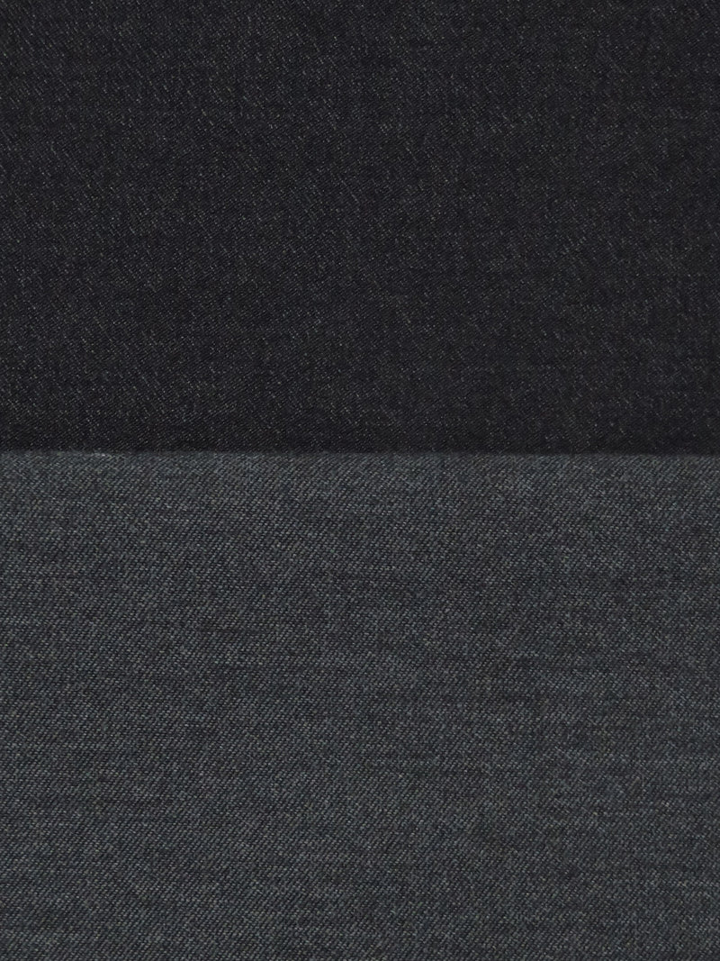 Charcoal Black Rayon/Nylon/Lycra Denim-Look Stretch Bengaline Suiting - NY Designer - 58W