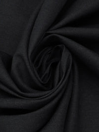 Charcoal Black Rayon/Nylon/Lycra Denim-Look Stretch Bengaline Suiting - NY Designer - 58W