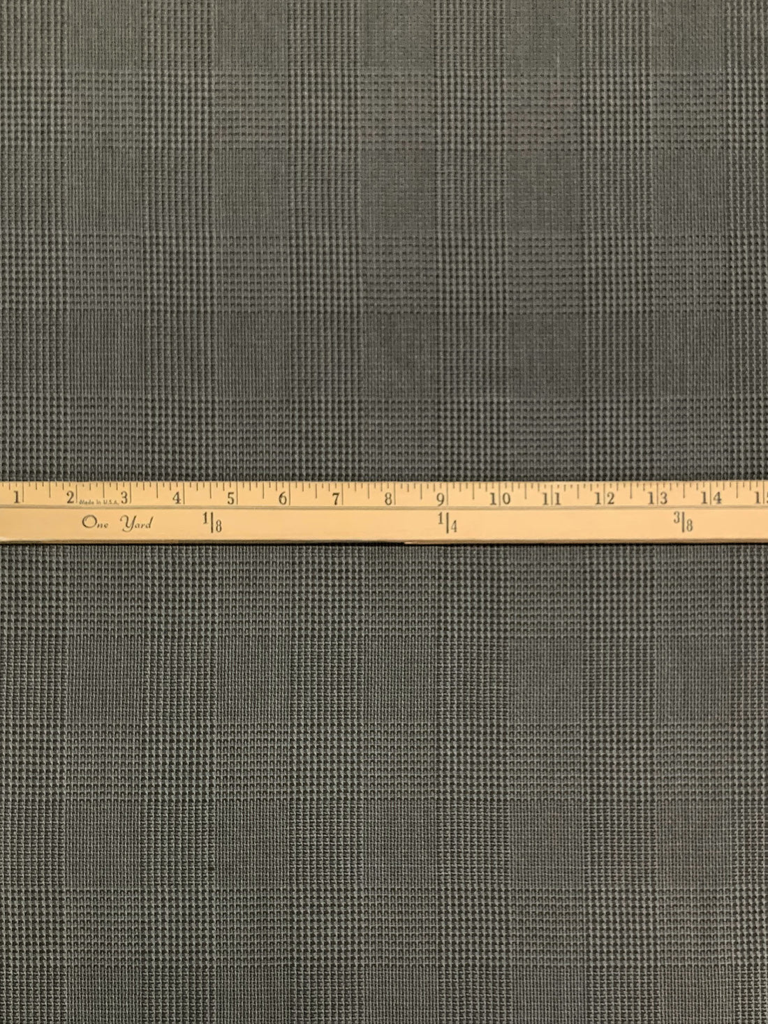 Pewter Forest Green/Light Slate Wool/Nylon Glend Plaid Suiting 58W