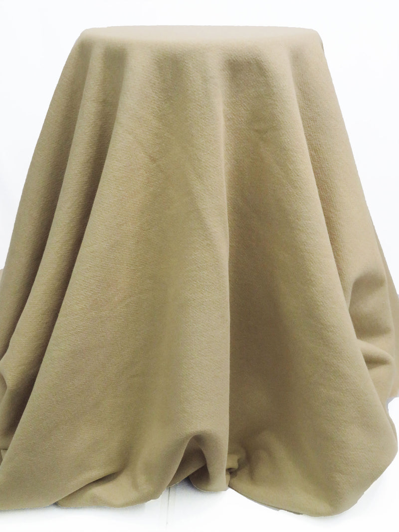 Pale Burlap 100% Cotton Heavy Weight Sweatshirt Fleece - NY Designer - 56W