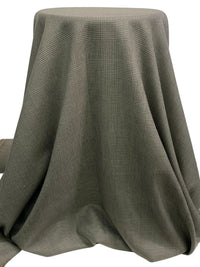 Pewter Forest Green/Light Slate Wool/Nylon Glend Plaid Suiting 58W