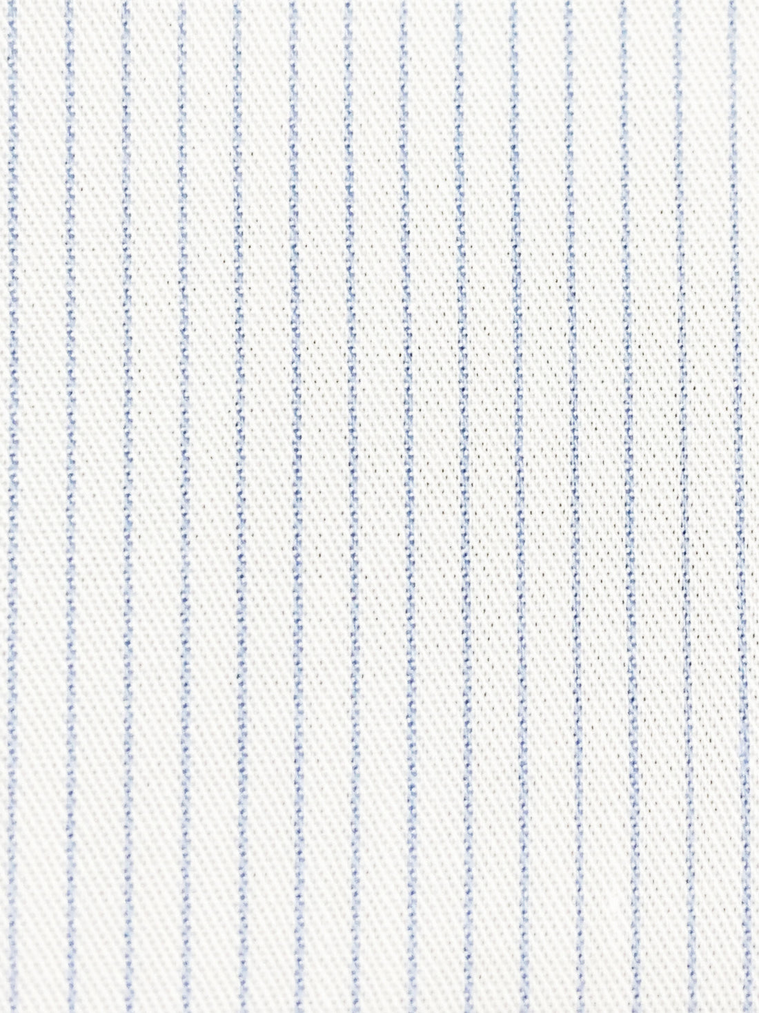 White/Light Steel Blue 100% Cotton Vertical Pinstripe Weave Shirting 62W