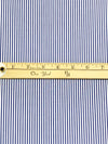 Dark Cerulean Blue/White 100% Cotton Vertical Stripe Weave Shirting 58W