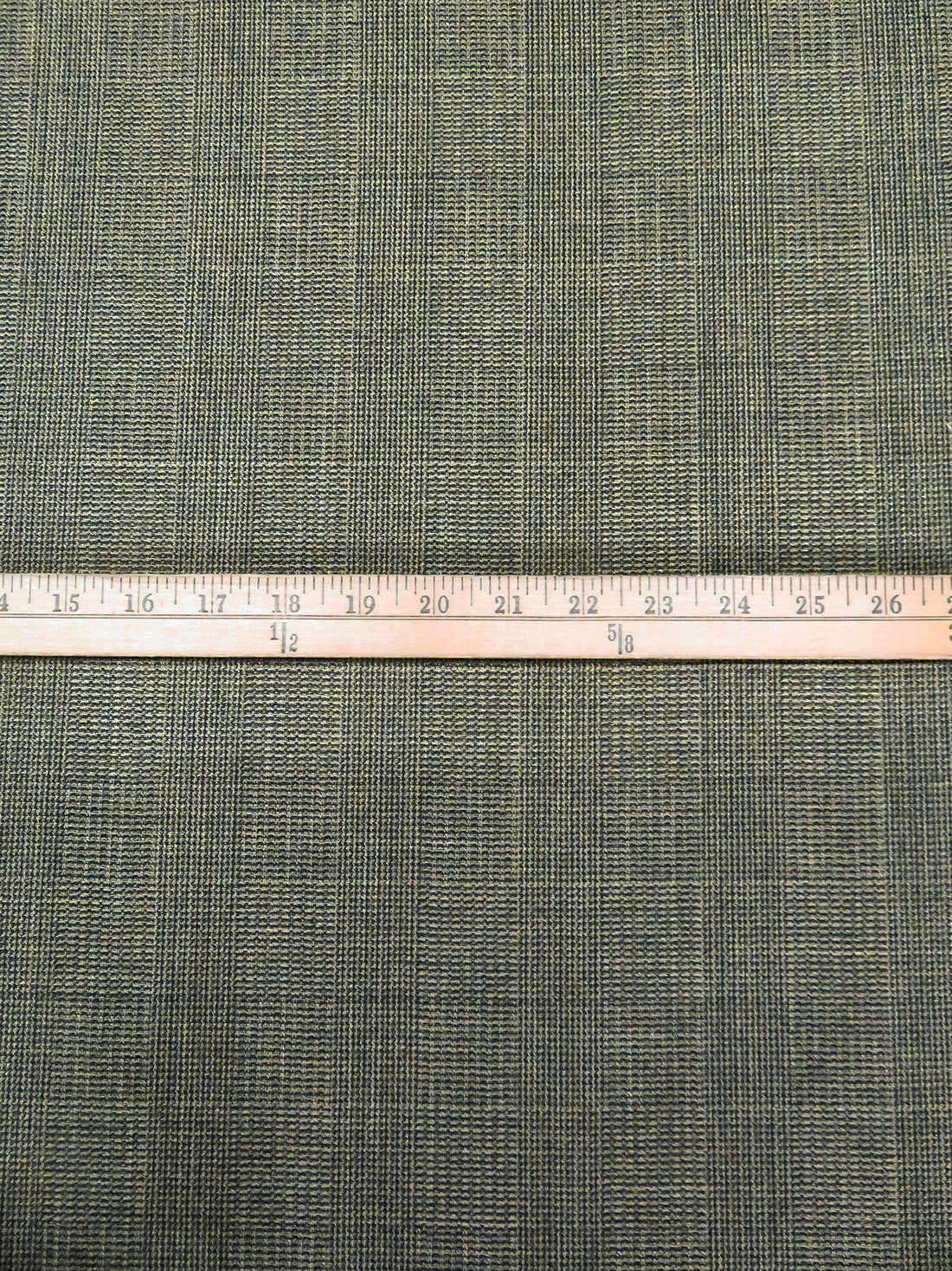 Ecru/Muted Midnight Navy/Pullman Green Wool/Nylon Novelty Weave Tweed Suiting 58W