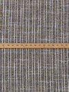 Stone Taupe/Black/Golden Straw/Silver/White Polyester/Metallic Plaid Boucle Suiting - NY Designer - 58W