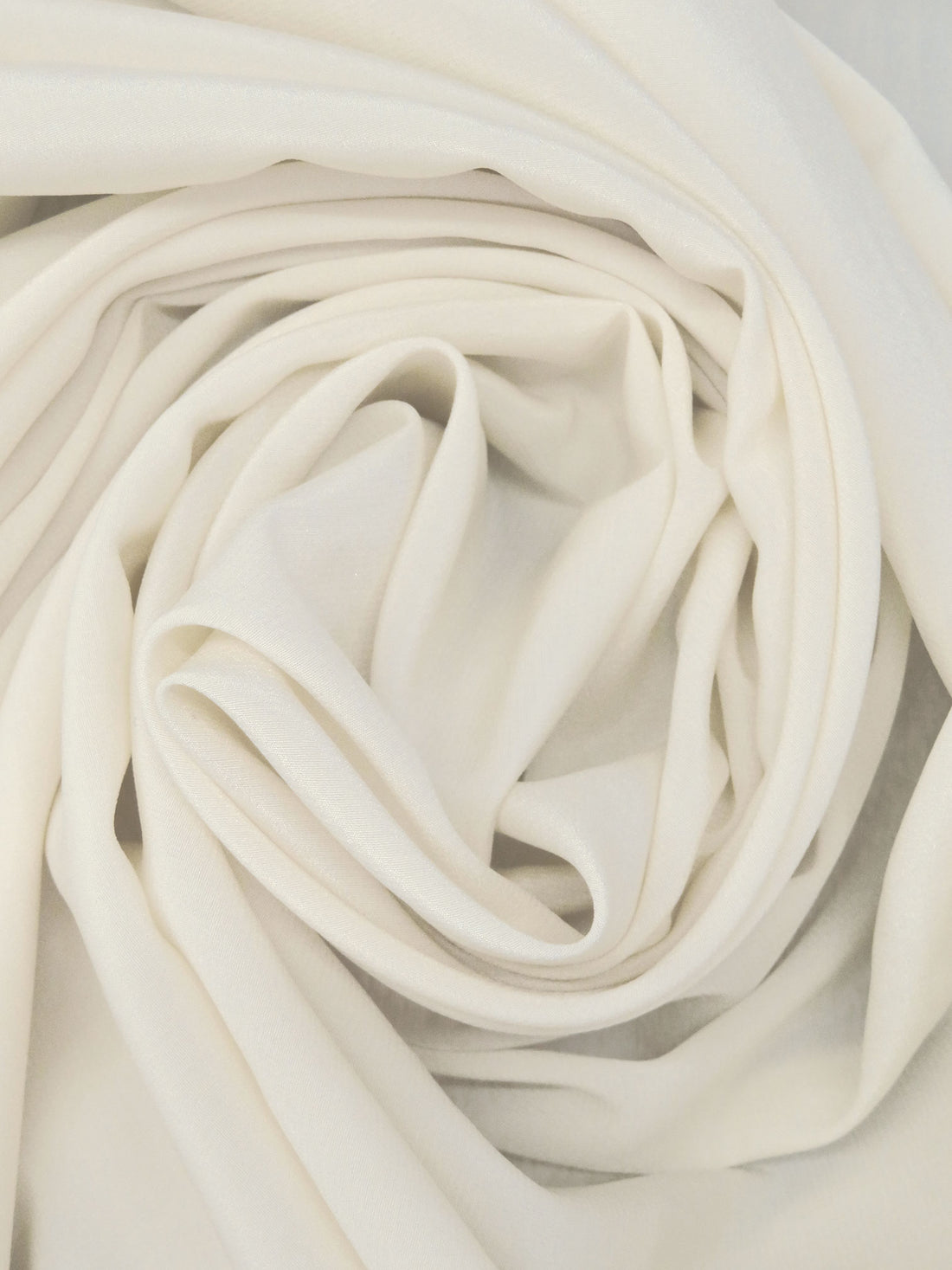 Cornsilk Cream 100% Silk Crepe De Chine - NY Designer - 52W