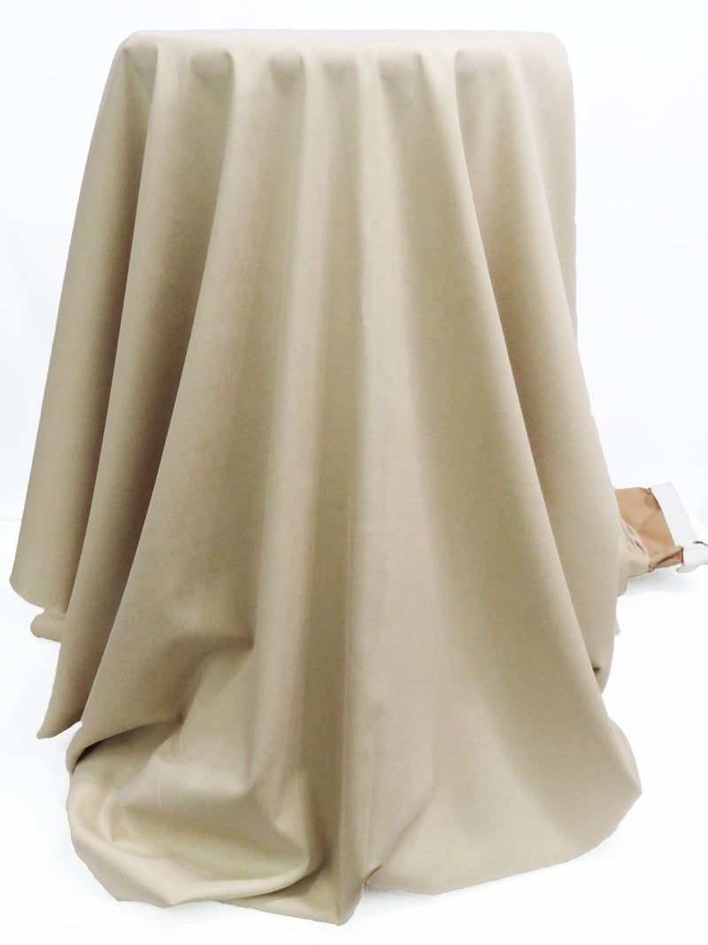 Khaki Cotton/Lycra Stretch Twill - NY Designer - 48W