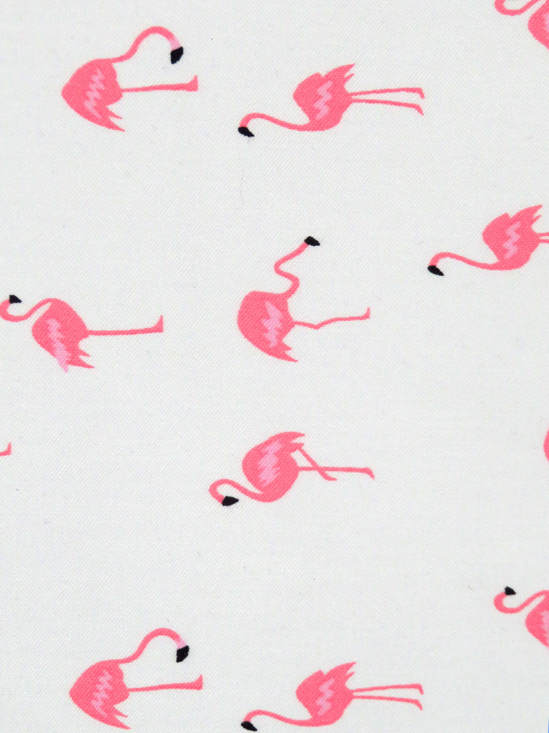 White/Bright Cherry Pink/Black/Taffy Pink Rayon/Nylon/Lycra Flamingo Print Stretch Bengaline Suiting - NY Designer - 58W