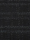 Cauldron Black Polyester/Metallic Plaid Boucle Suiting - NY Designer - 58W