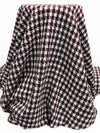 Black/Crimson/White Polyester/Metallic Plaid Boucle Suiting - NY Designer - 58W