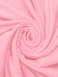 Bubble Gum Pink Cotton/Polyester/Lycra Velour Knit 54W