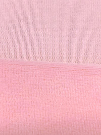 Bubble Gum Pink Cotton/Polyester/Lycra Velour Knit 54W