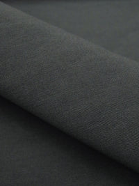 Dark Iron Gray Rayon/Nylon/Lycra Tone-on-Tone Wood Grain-Like Stretch Bengaline Suiting - NY Designer - 58W