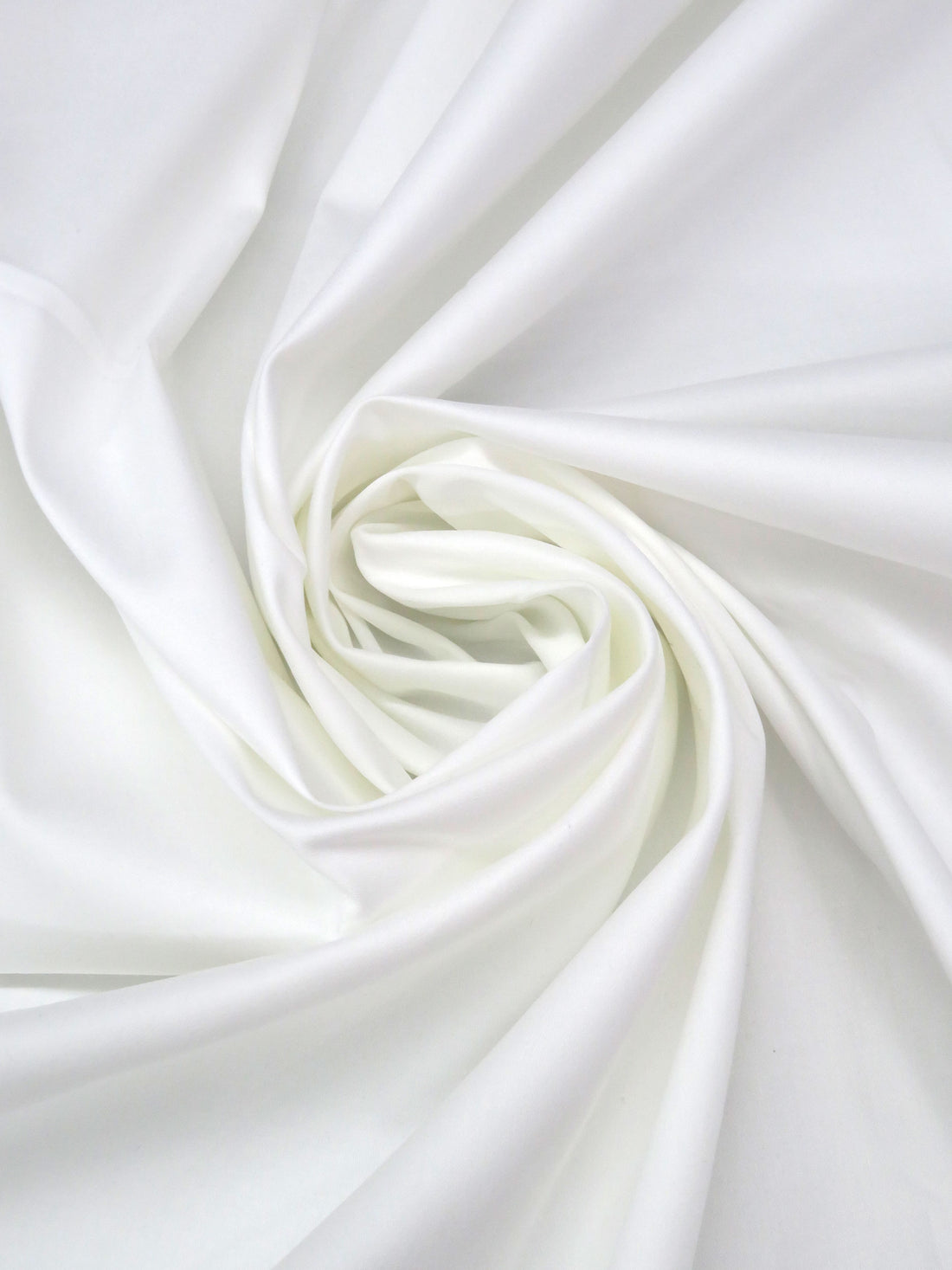 White Cotton/Lycra Stretch Sateen - NY Designer - 58W