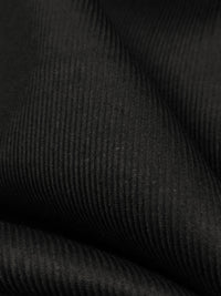 Onyx Black 100% Cotton Pinwale Corduroy Shirting 60W