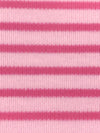 Fandango Pink/Cameo Pink Cotton/Polyester Horizontal Stripe Interlock Knit 62W