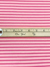 Fandango Pink/Cameo Pink Cotton/Polyester Horizontal Stripe Interlock Knit 62W