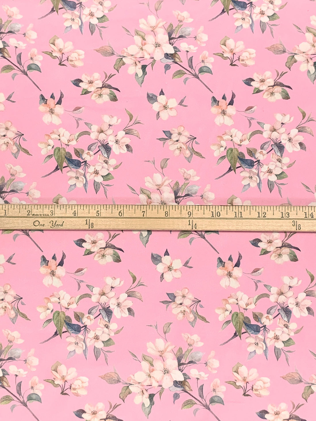 Bubblegum/Old Lavender/Off-White/Multi 100% Cotton Floral Print Lawn 58W