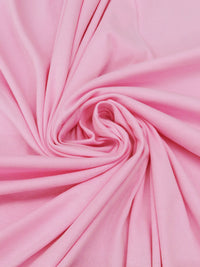 Carnation Pink 100% Cotton Fine Rib Knit 54W