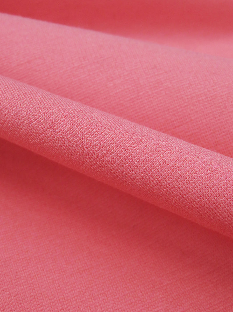 Vivid Guava Pink Rayon/Nylon/Lycra Ponte Knit 57W