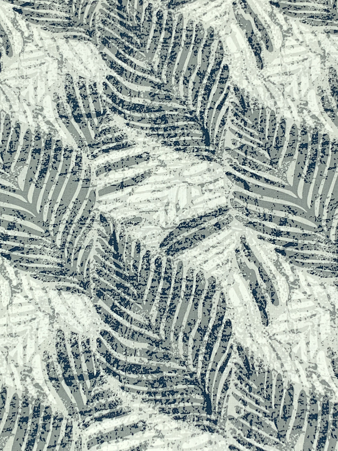 Dolphin Gray/Navy/Alabaster 100% Cotton Rugged Floral Print Poplin Shirting 58W