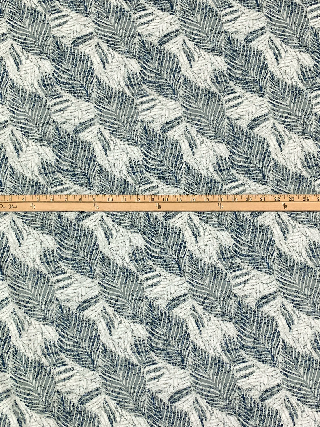 Dolphin Gray/Navy/Alabaster 100% Cotton Rugged Floral Print Poplin Shirting 58W