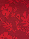 Crimson Red/Dark Navy 100% Cotton Mini Dot Floral Leaf Print Lawn 56W