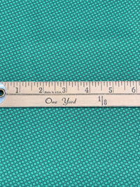 Medium Turquoise Blue/Black 100% Cotton Mini Geometric Print Sateen Shirting 57W