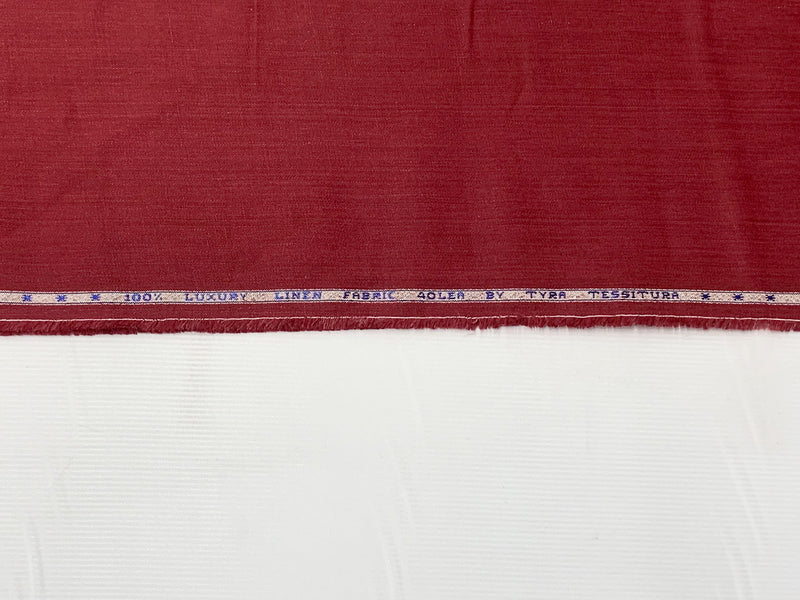 Antique Ruby 100% Linen Twill Suiting 58W