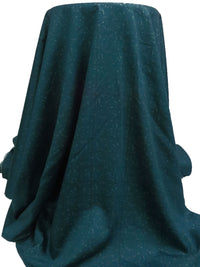 Prussian/White/Midnight Navy 100% Cotton Grunge On Check Print Sateen Shirting 57W