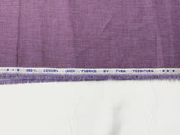 Amethyst/Dark Plum 100% Linen Yarn-Dyed Two-Tone Shirt-Weight Woven 58W