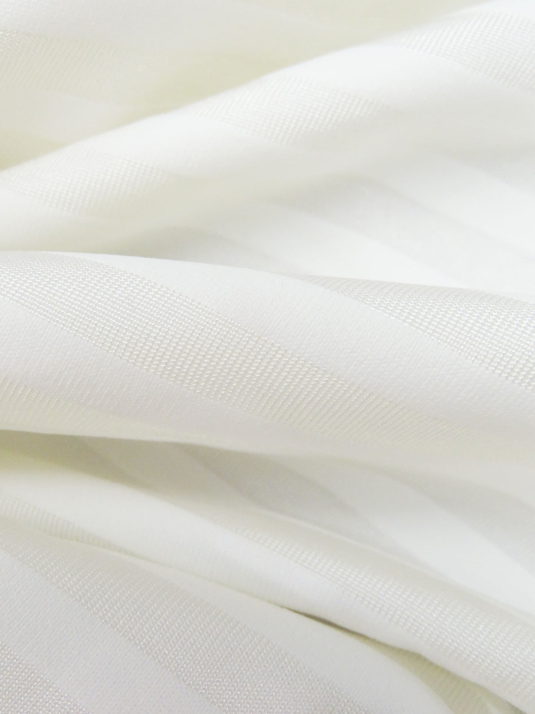 Warm White Nylon/Lycra Horizontal Weave Stripe Knit 57W