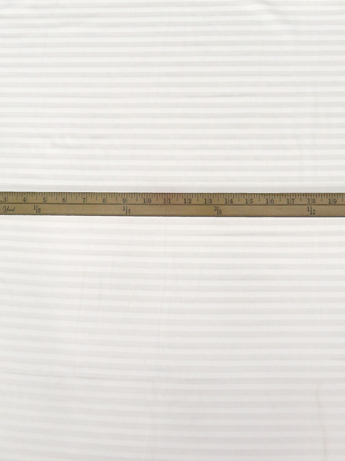 Warm White Nylon/Lycra Horizontal Weave Stripe Knit 57W