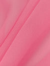 Candy Pink 100% Silk Chiffon - NY Designer - 53W