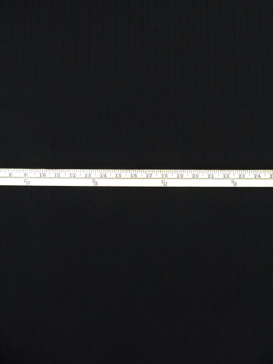 Black Polyester/Lycra Raised Vertical Stripe Weave Stretch Suiting 58W