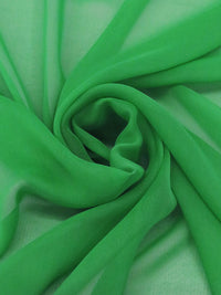 Parakeet Green 100% Silk Chiffon - NY Designer - 43W