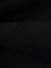Black Polyester/Lycra Moleskin Stretch Suiting - Famous Dress Designer - 44W