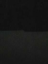 Black Polyester/Lycra Moleskin Stretch Suiting - Famous Dress Designer - 44W