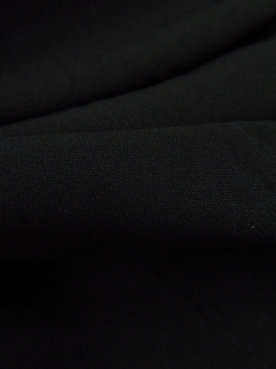 Black 100% Polyester Pongee Lining 48W
