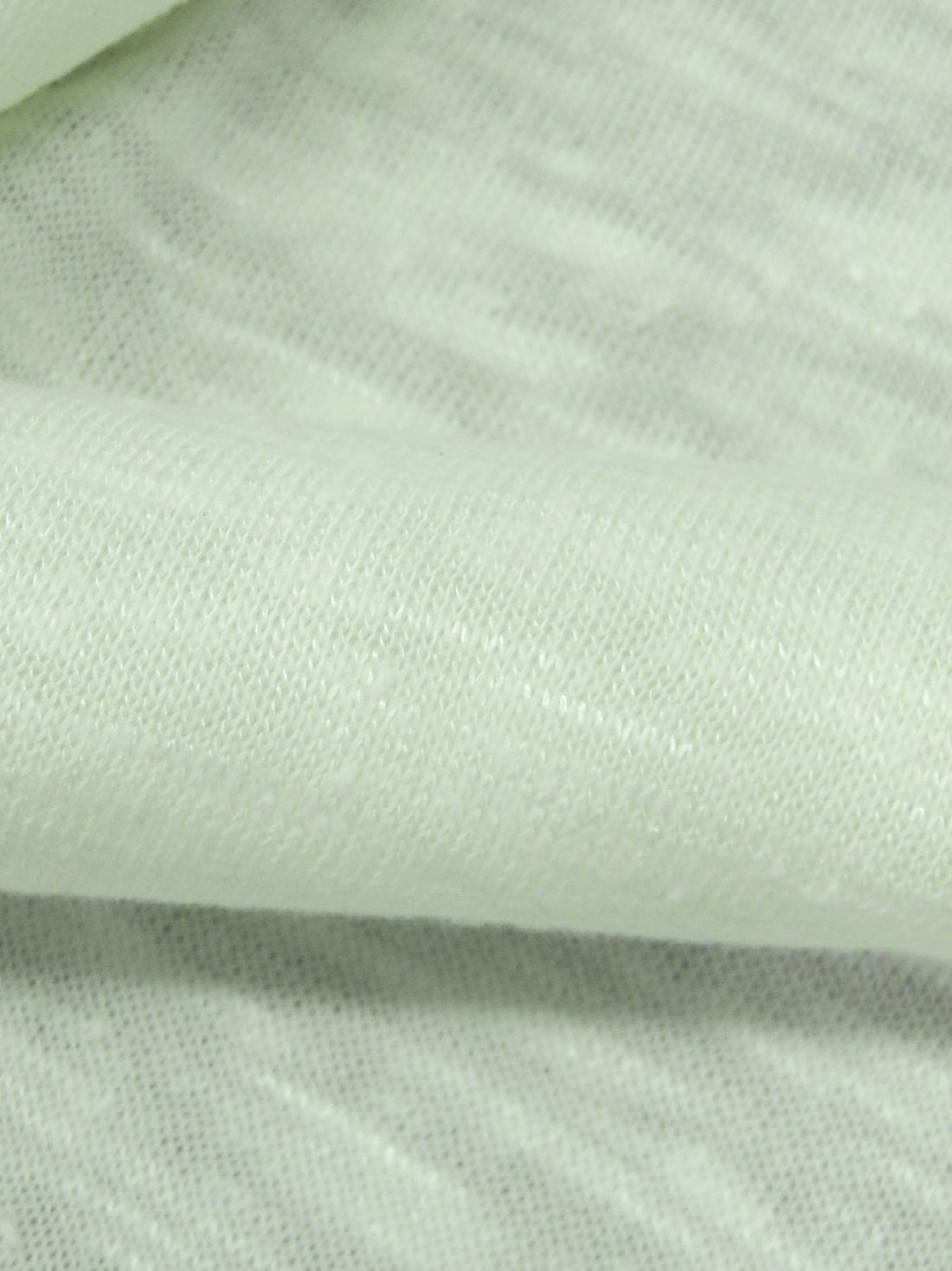 Pale Mint Cotton/Rayon Slubbed Sweater Jersey Knit 38W