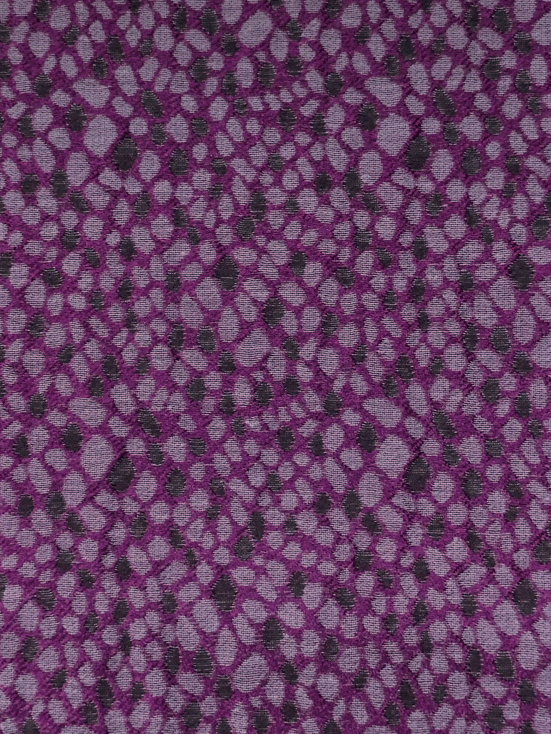 Byzantium/Black/Soft Slate Polyester/Rayon Textured Pebble Weave Jacquard - NY Designer - 56W