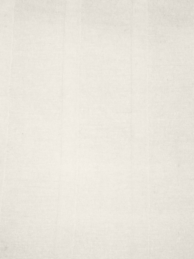 Warm White 100% Rayon Vertical Stripe Weave Tissue Jersey Knit 50W