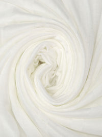 Warm White 100% Rayon Vertical Stripe Weave Tissue Jersey Knit 50W