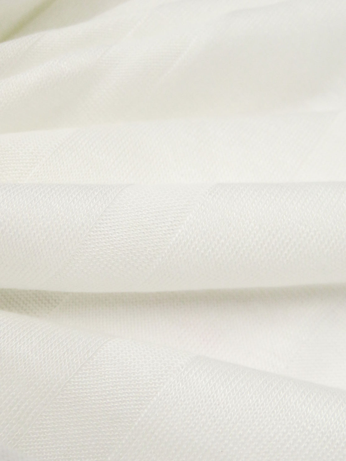 Warm White 100% Rayon Vertical Stripe Weave Tissue Jersey Knit 50W