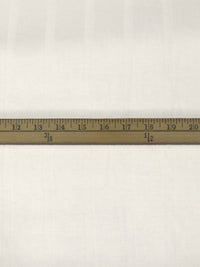 Warm White 100% Rayon Vertical Stripe Weave Tissue Jersey Knit 50W