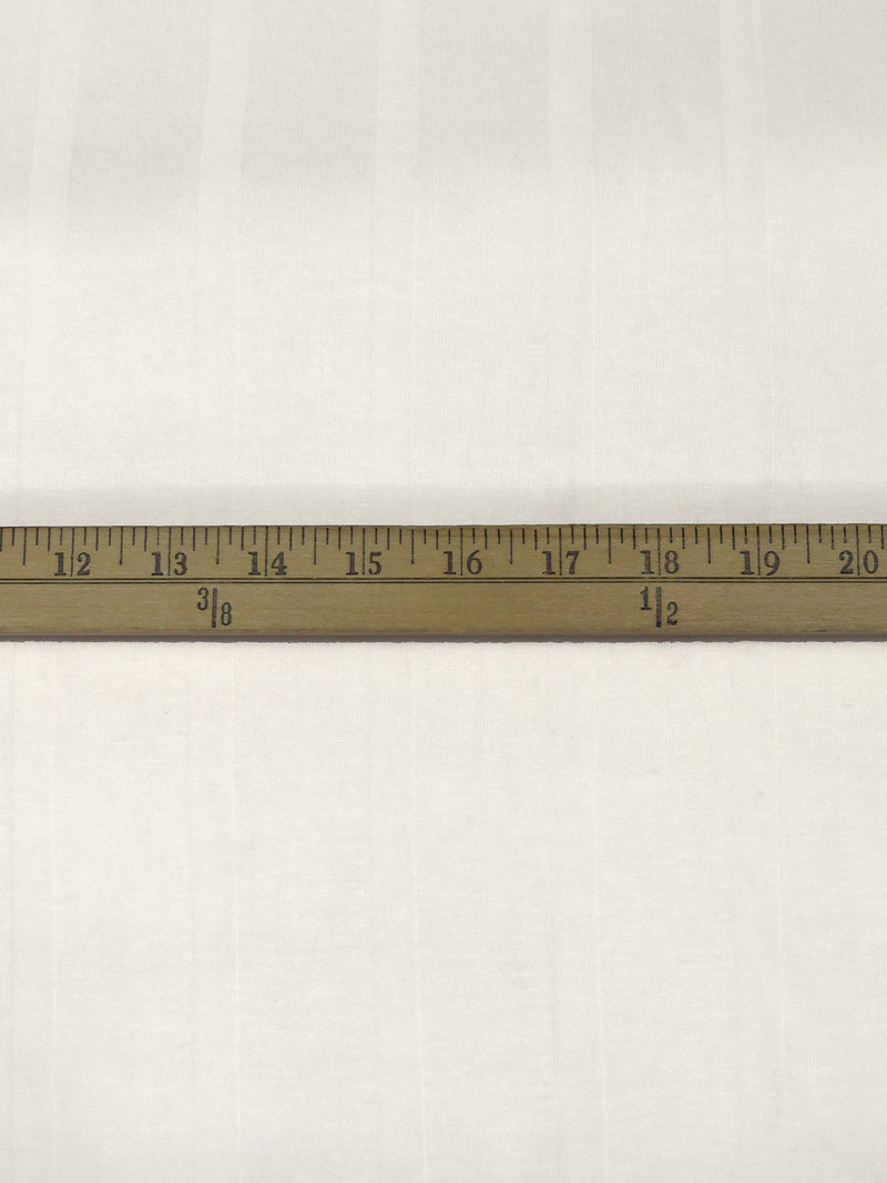 Warm White 100% Rayon Vertical Stripe Weave Tissue Jersey Knit 50W