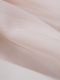 Pale Blush Pink 100% Silk Crepe Chiffon 53W