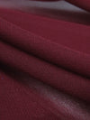 Claret Red 100% Silk Crepe Chiffon 55W